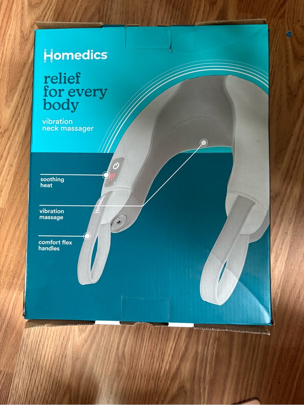 Homedics Neck Massager in Teal and Gray